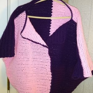 Oversized open front cardigan